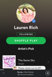 Verified Artist on Spotify